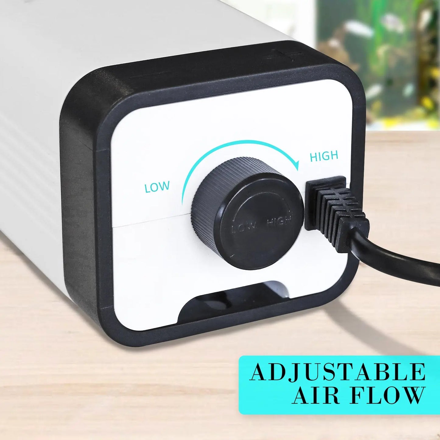 Aquarium Air Pump Oxygen Hydroponic 2 Outlet 180L/H 4W - Paws & Palettes