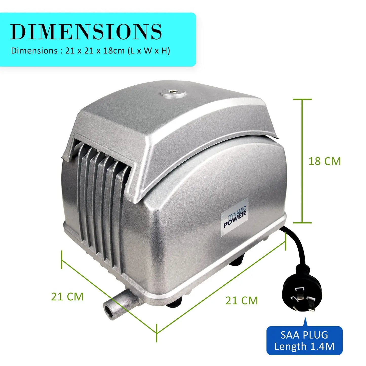 Aquarium Air Pump Oxygen Hydroponic 12 Outlet 4500L/H 65W - Paws & Palettes