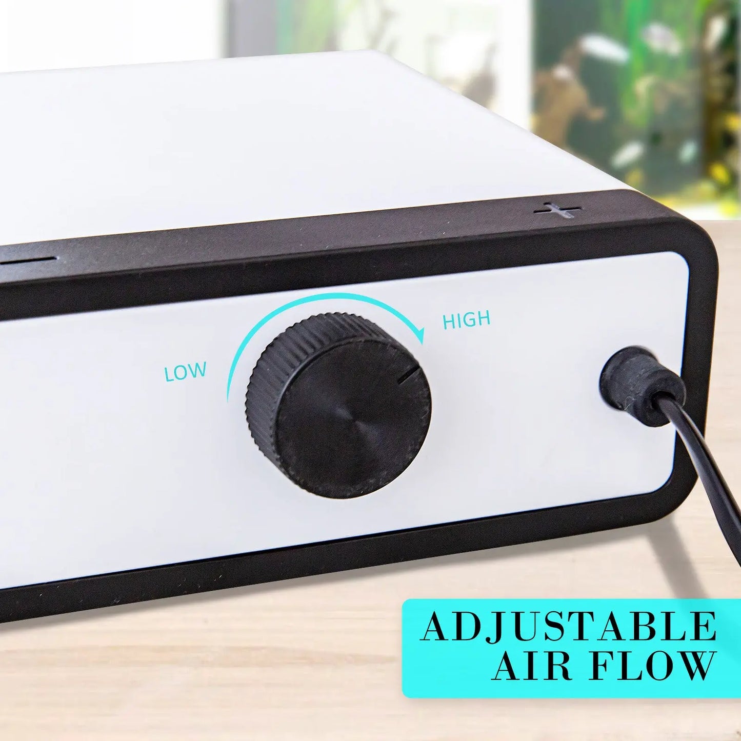 Aquarium Air Pump Oxygen Hydroponic 4 Outlet 670L/H 8W WHITE - Paws & Palettes