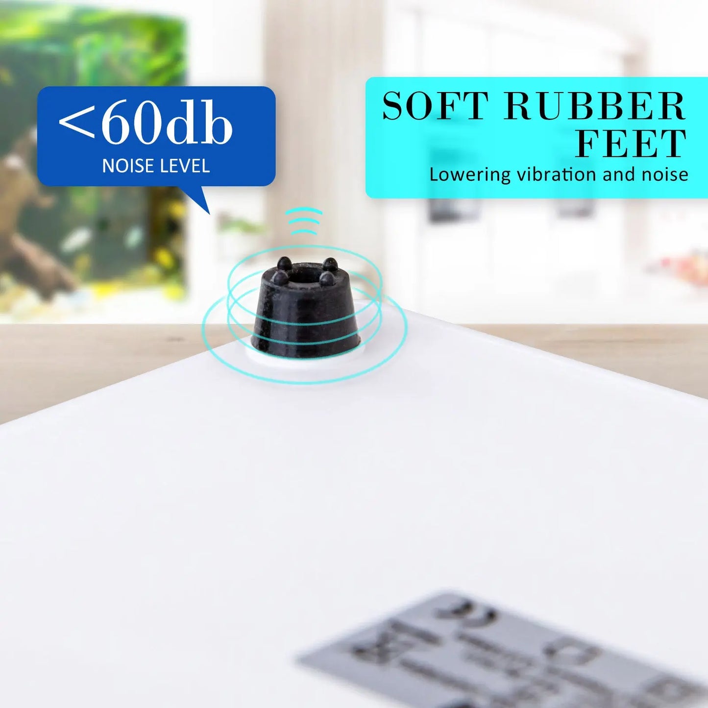 Aquarium Air Pump Oxygen Hydroponic 4 Outlet 670L/H 8W WHITE - Paws & Palettes