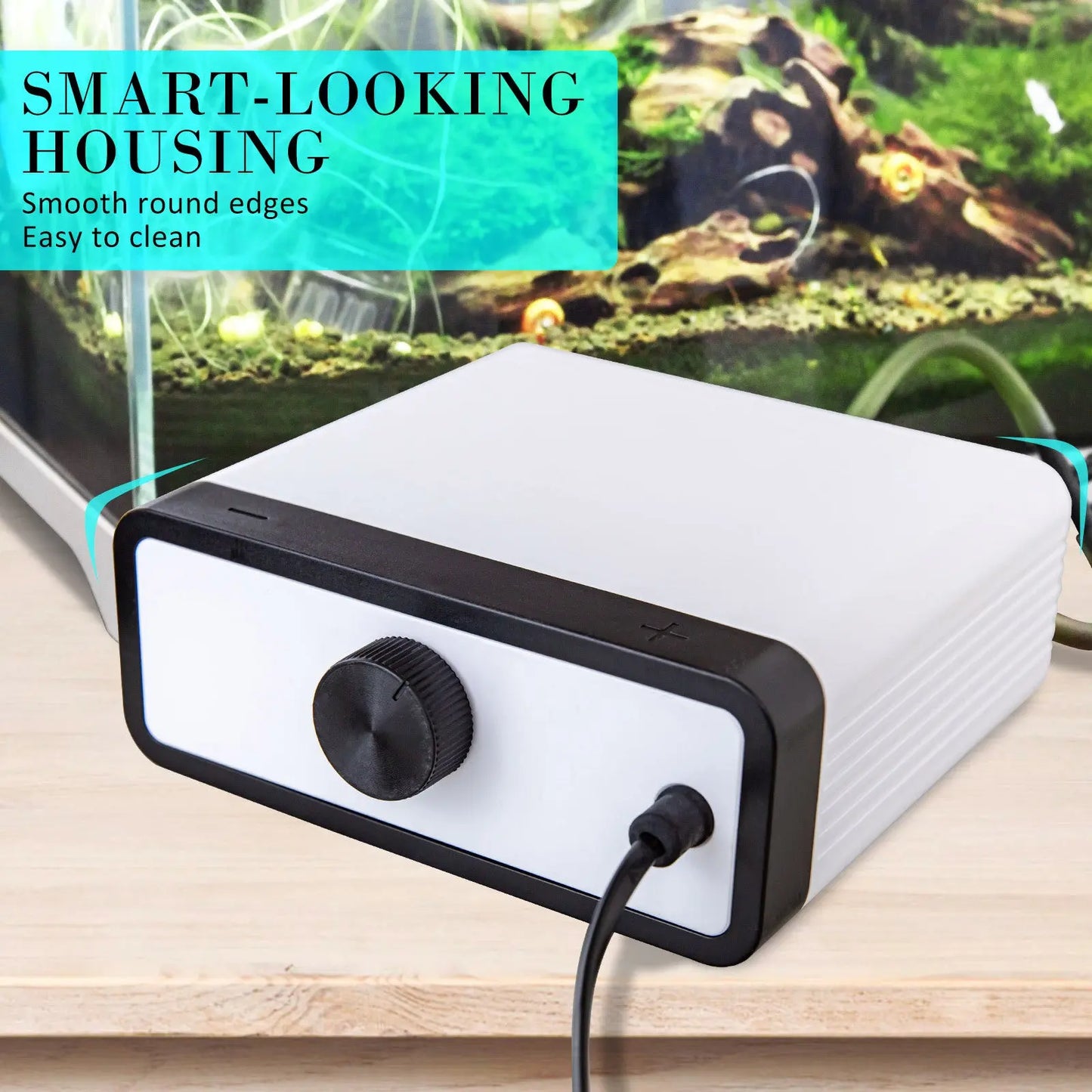Aquarium Air Pump Oxygen Hydroponic 4 Outlet 670L/H 8W WHITE - Paws & Palettes