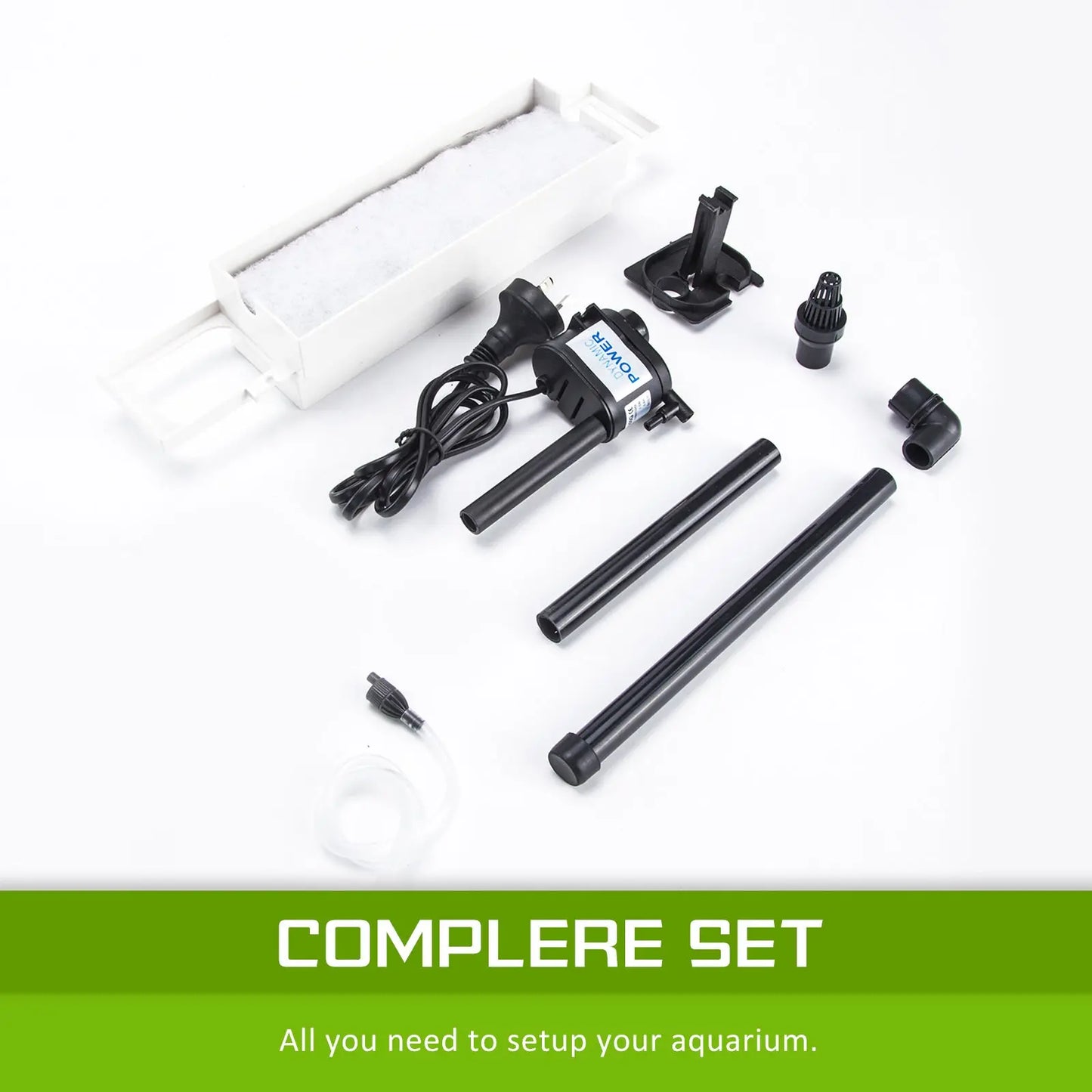 Aquarium Curved Glass RGB LED Fish Tank Set Filter Pump 30L - Paws & Palettes