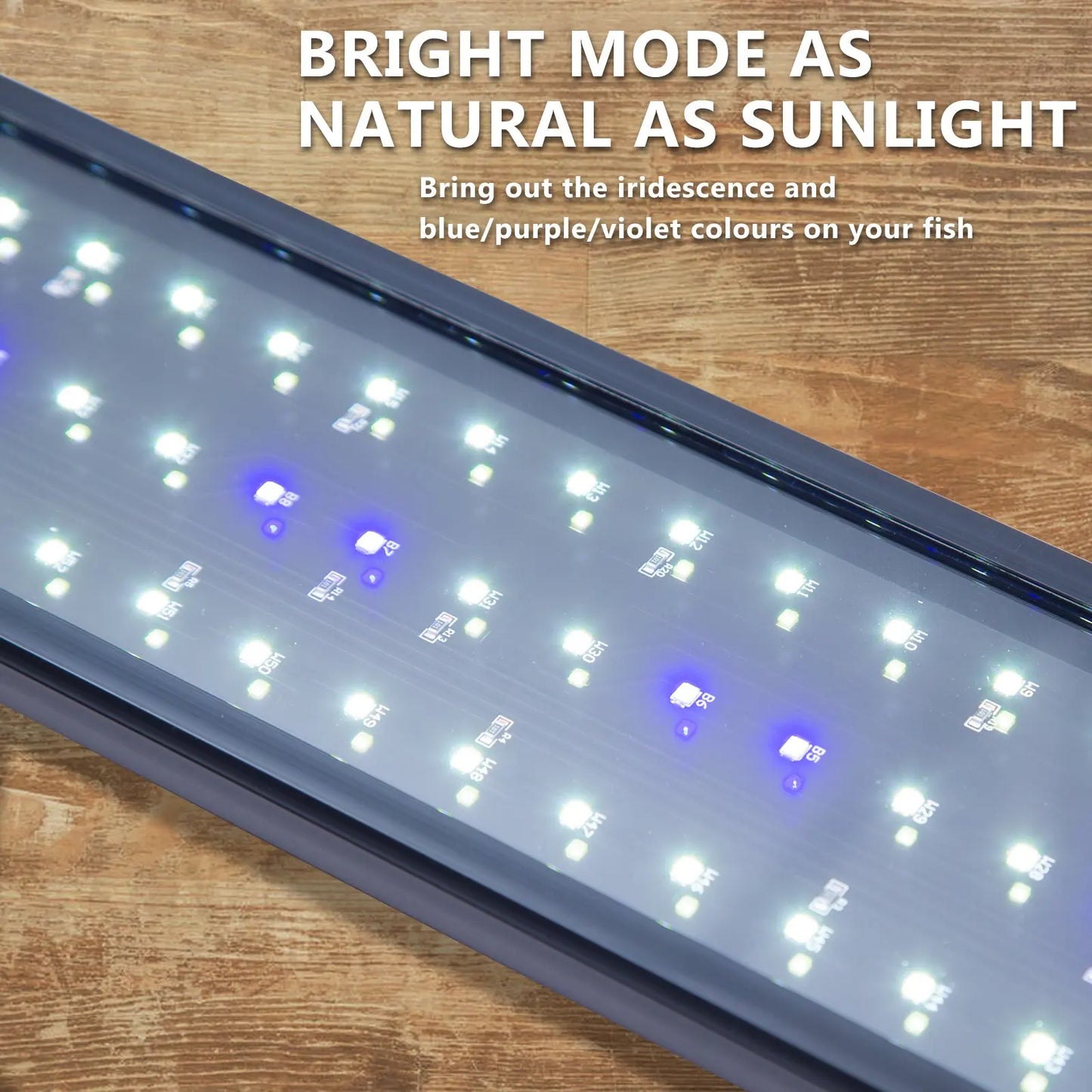 33W Aquarium Blue White LED Light for Tank 120-140cm - Paws & Palettes
