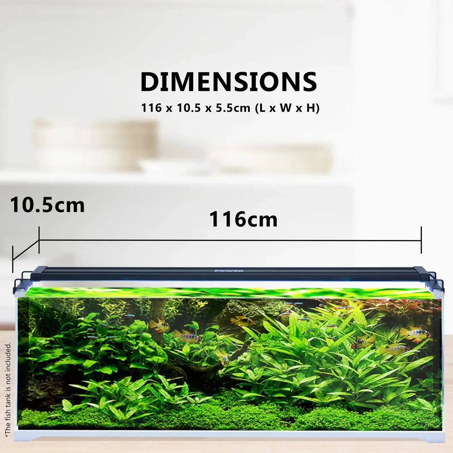 33W Set 2 Aquarium Blue White LED Light for Tank 120-140cm Dropshipzone