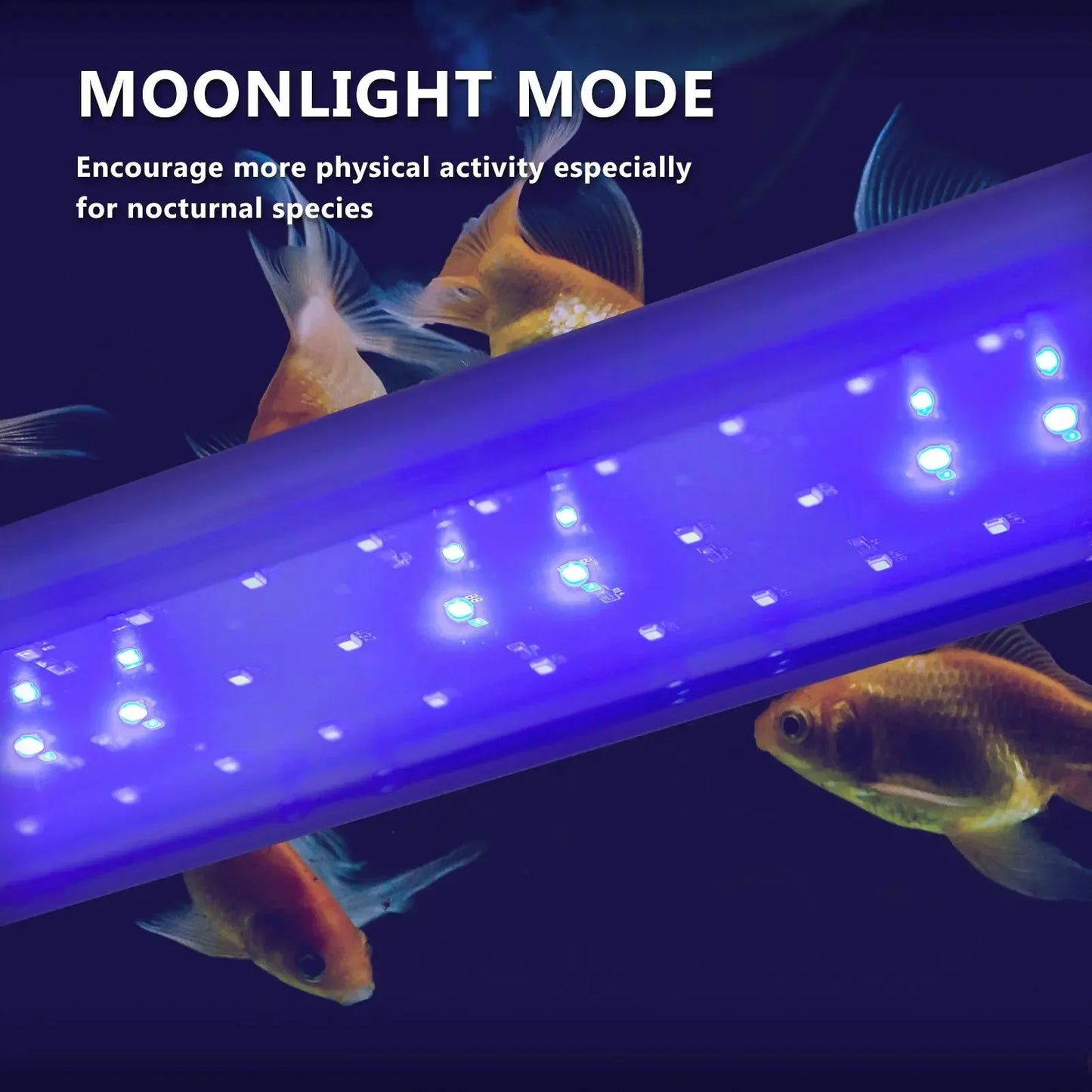 11W Set 2 Aquarium Blue White LED Light for Tank 50-70cm Dropshipzone