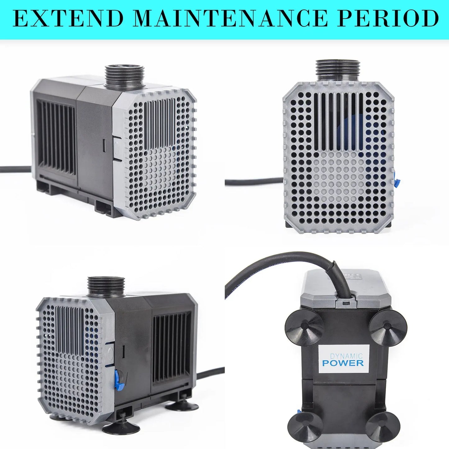 Aquarium Submersible Pond Water Pump 5000L/H 80W 3.8m - Paws & Palettes