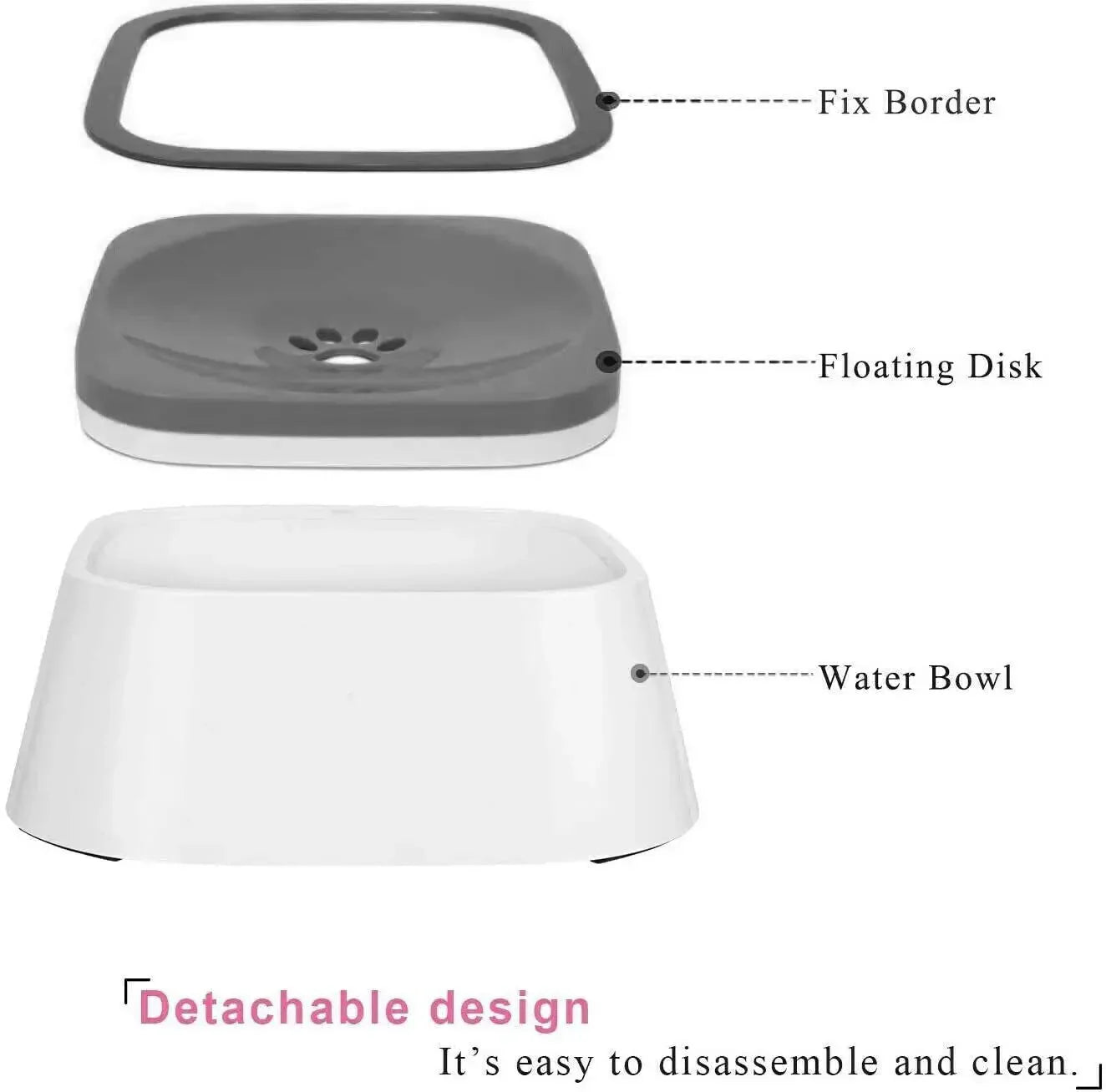 YES4PETS 1 x Medium Pet No Spill Feeder Bowl Dog Cat Puppy slow food Interactive Dish Dispenser Dropshipzone