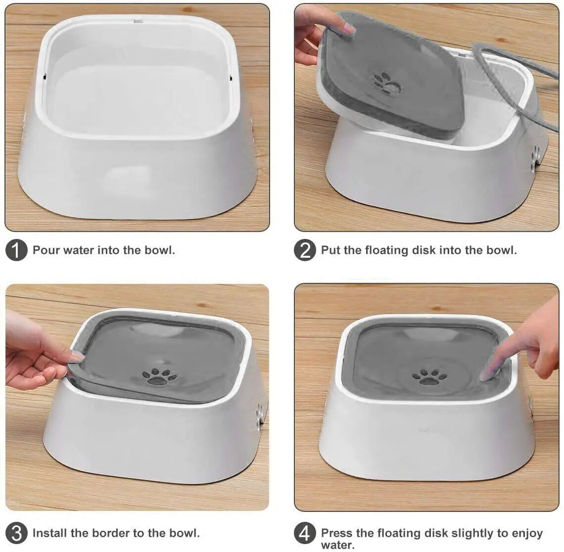 YES4PETS 1 x Medium Pet No Spill Feeder Bowl Dog Cat Puppy slow food Interactive Dish Dispenser - Paws & Palettes
