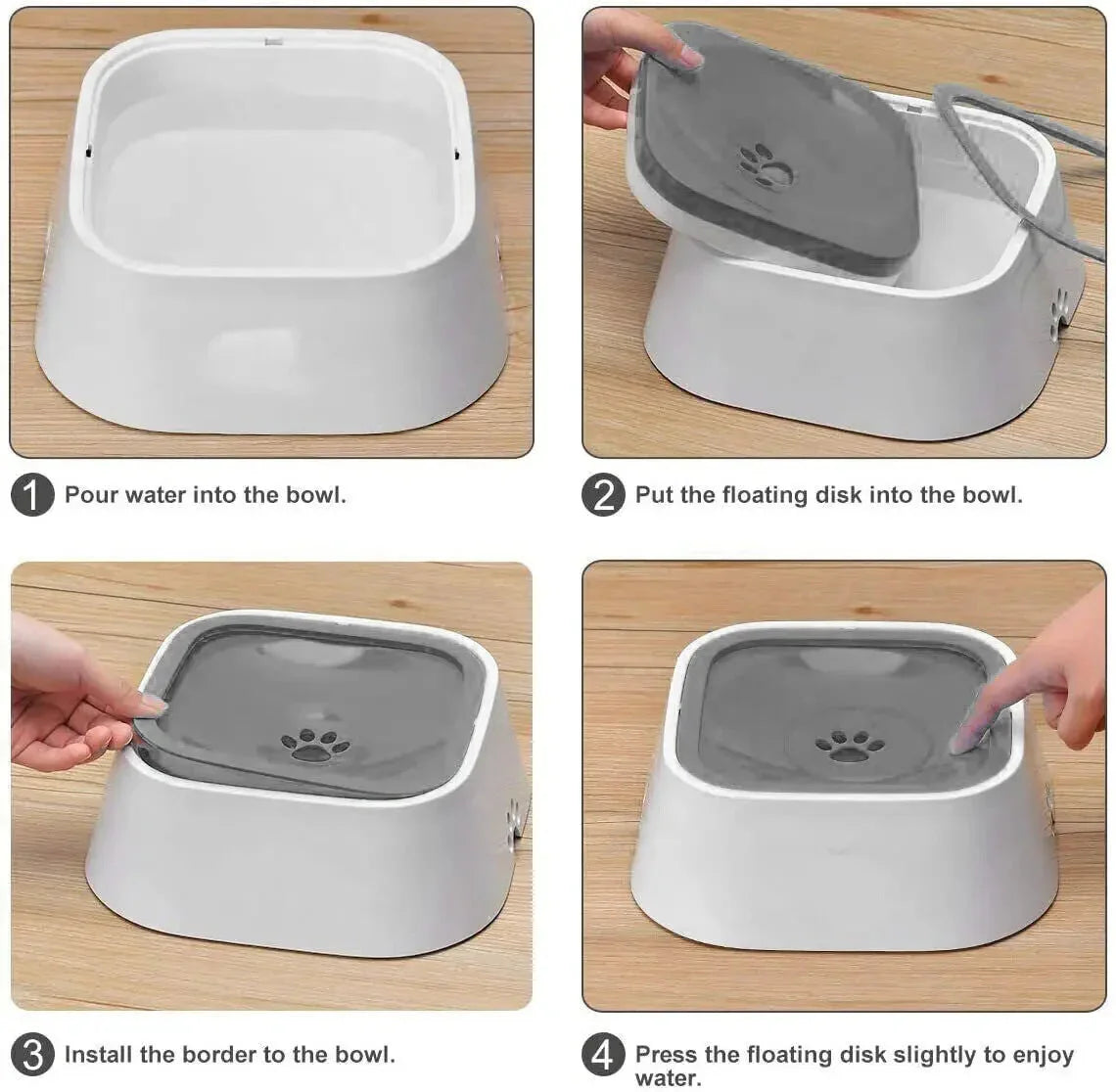 YES4PETS 1 x Medium Pet No Spill Feeder Bowl Dog Cat Puppy slow food Interactive Dish Dispenser Dropshipzone