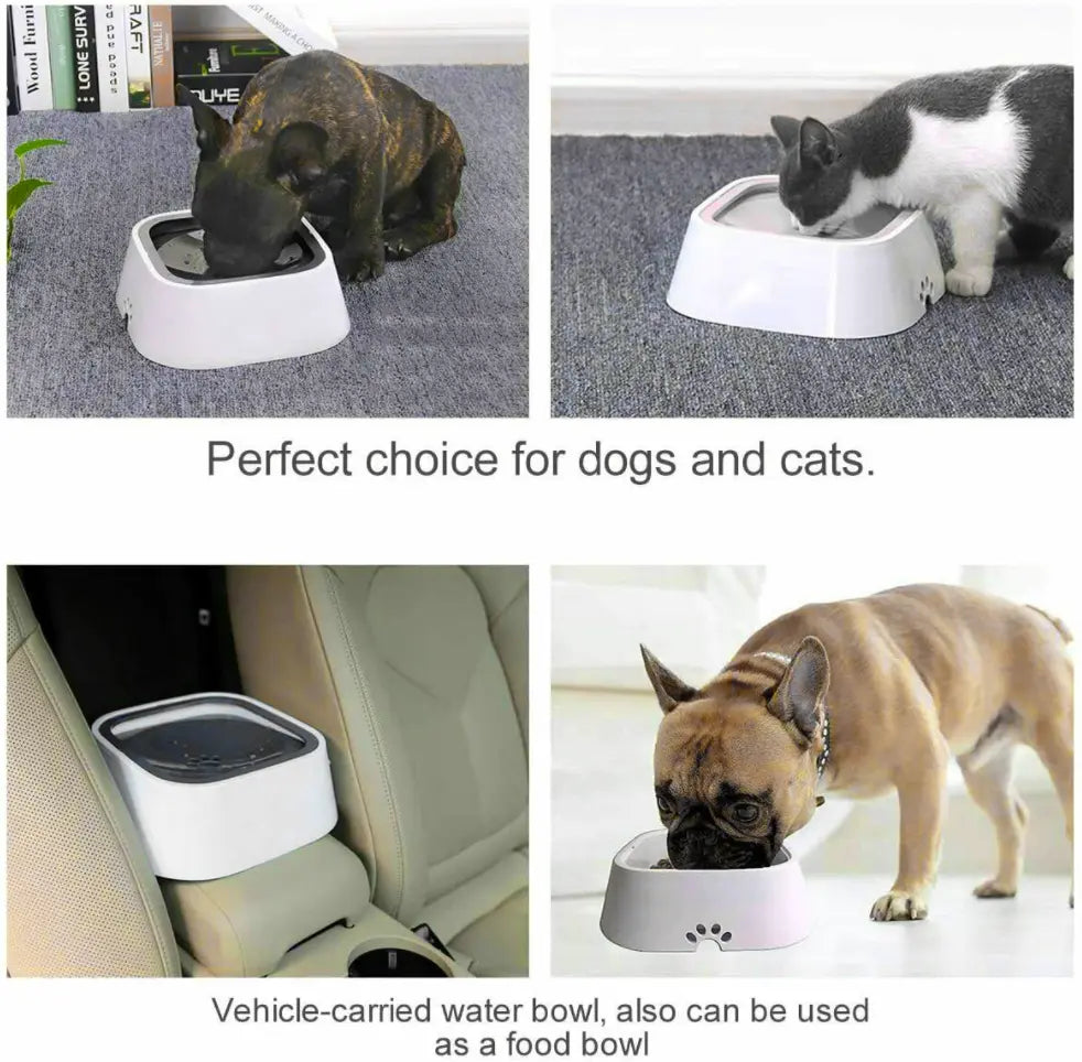 YES4PETS 1 x Medium Pet No Spill Feeder Bowl Dog Cat Puppy slow food Interactive Dish Dispenser - Paws & Palettes
