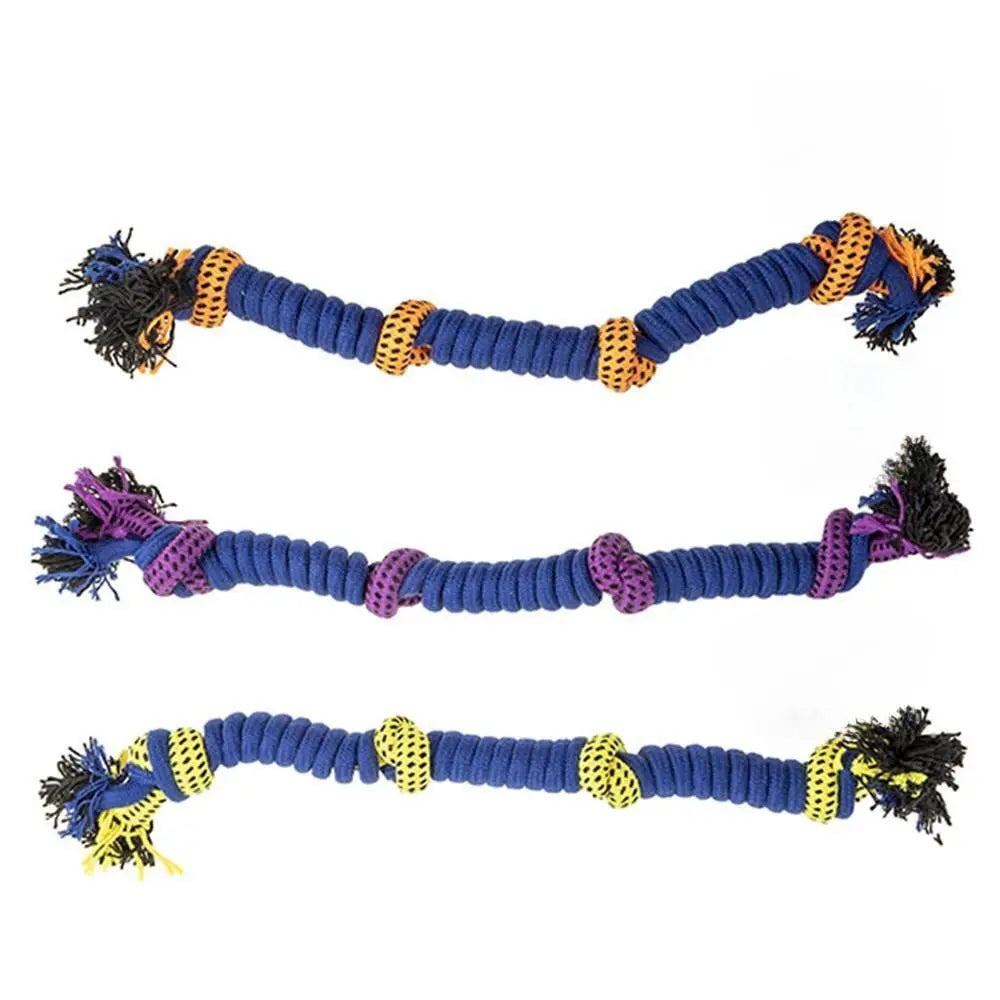 YES4PETS 3 x Dog Toy Tug-of-War Knotted Cotton Rope Pet Toy 54cm Long Chew Rope Play Dental - Paws & Palettes