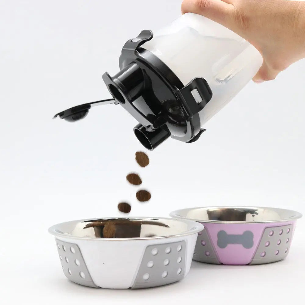 YES4PETS Portable Pet Dog Puppy Cat Drinking Travel Food Water Feeder Bottle - Paws & Palettes