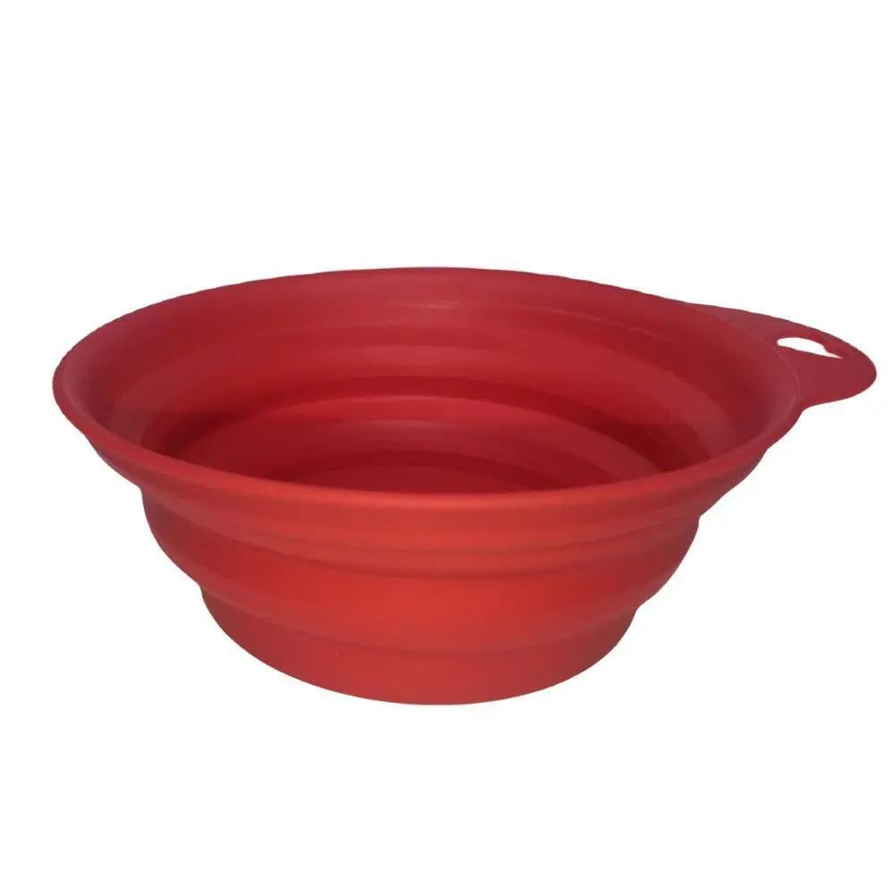 YES4PETS 4 x Pet Portable Folding Bowl Dog Cat Food Feeding Water Feeder Collapsable Travel - Paws & Palettes