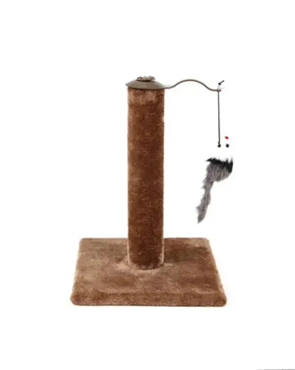 YES4PETS Cat Kitten Single Scratching Post with Toy-Brown Dropshipzone