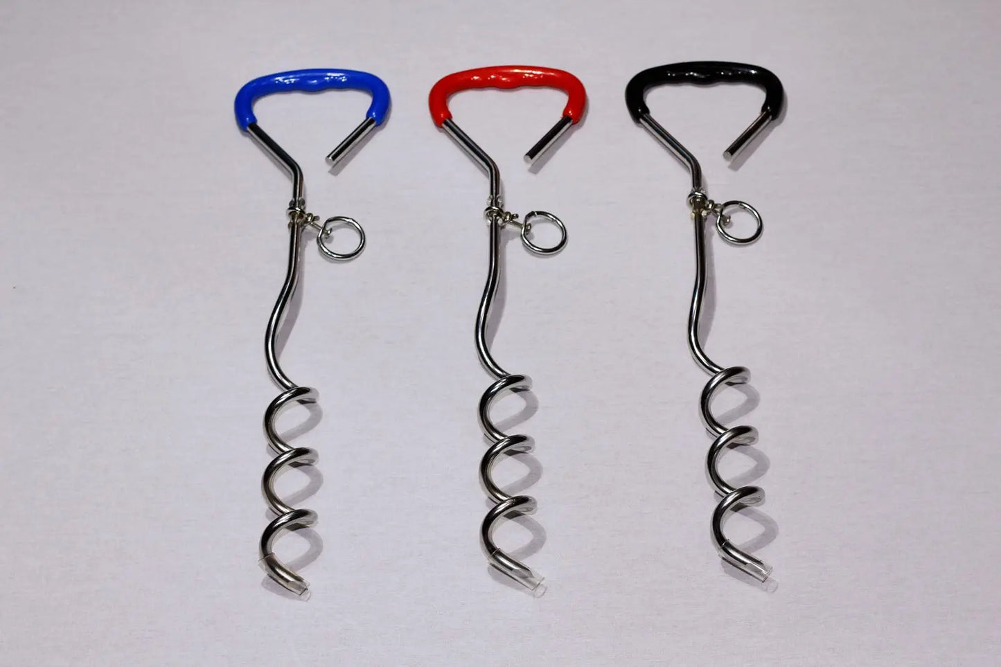 YES4PETS Pet Dog Puppy Chrome Plated Corkscrew Spiral Tie Out Stake - Paws & Palettes