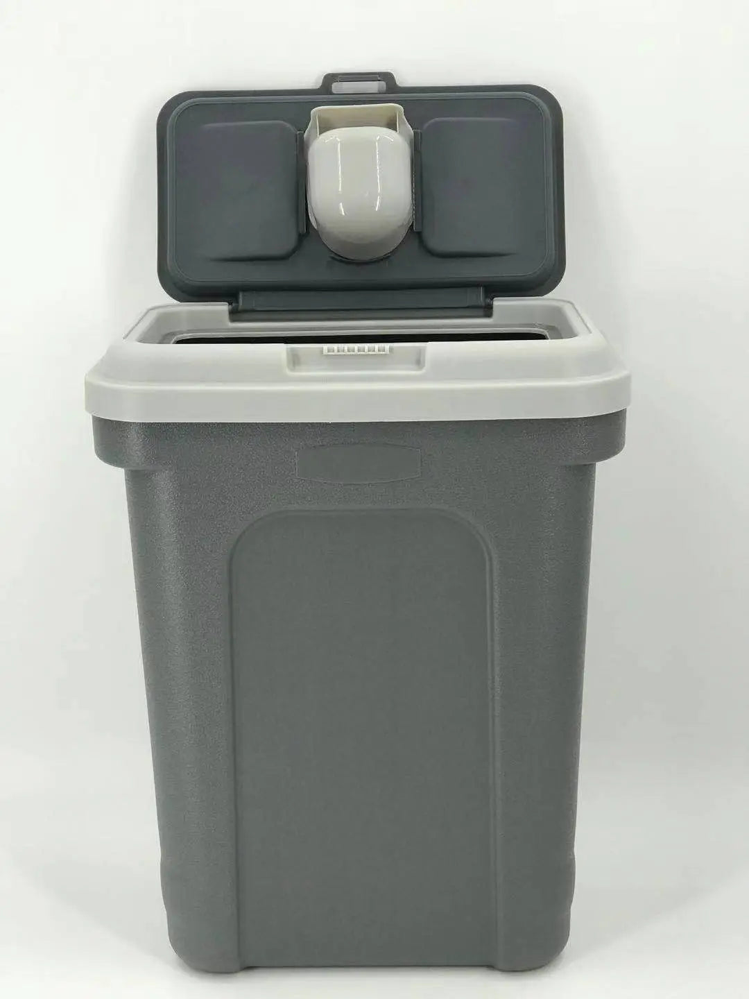 55cm 45L Pets Dogs Puppy Food Storage Storer Container w/ Scoop GRY - Paws & Palettes