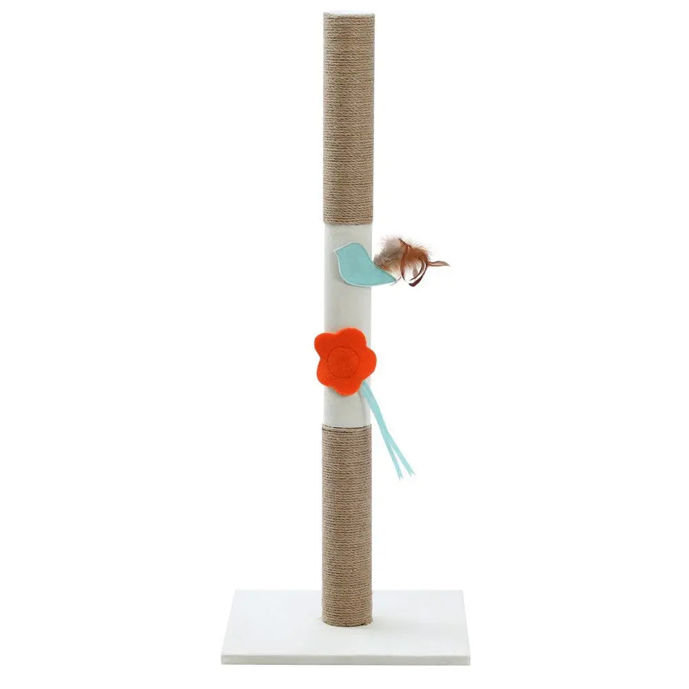YES4PETS 89 cm Cat Kitten Single Scratching Post with Toy - Paws & Palettes