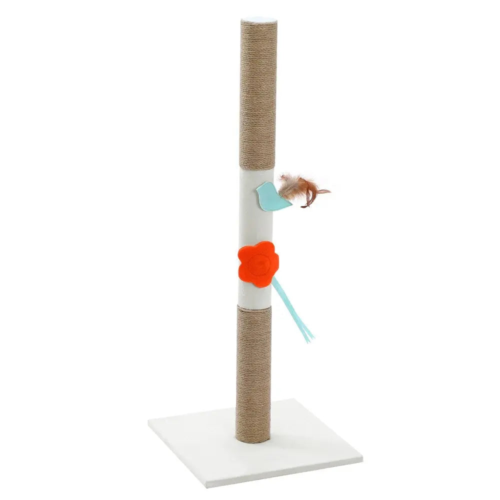 YES4PETS 89 cm Cat Kitten Single Scratching Post with Toy - Paws & Palettes