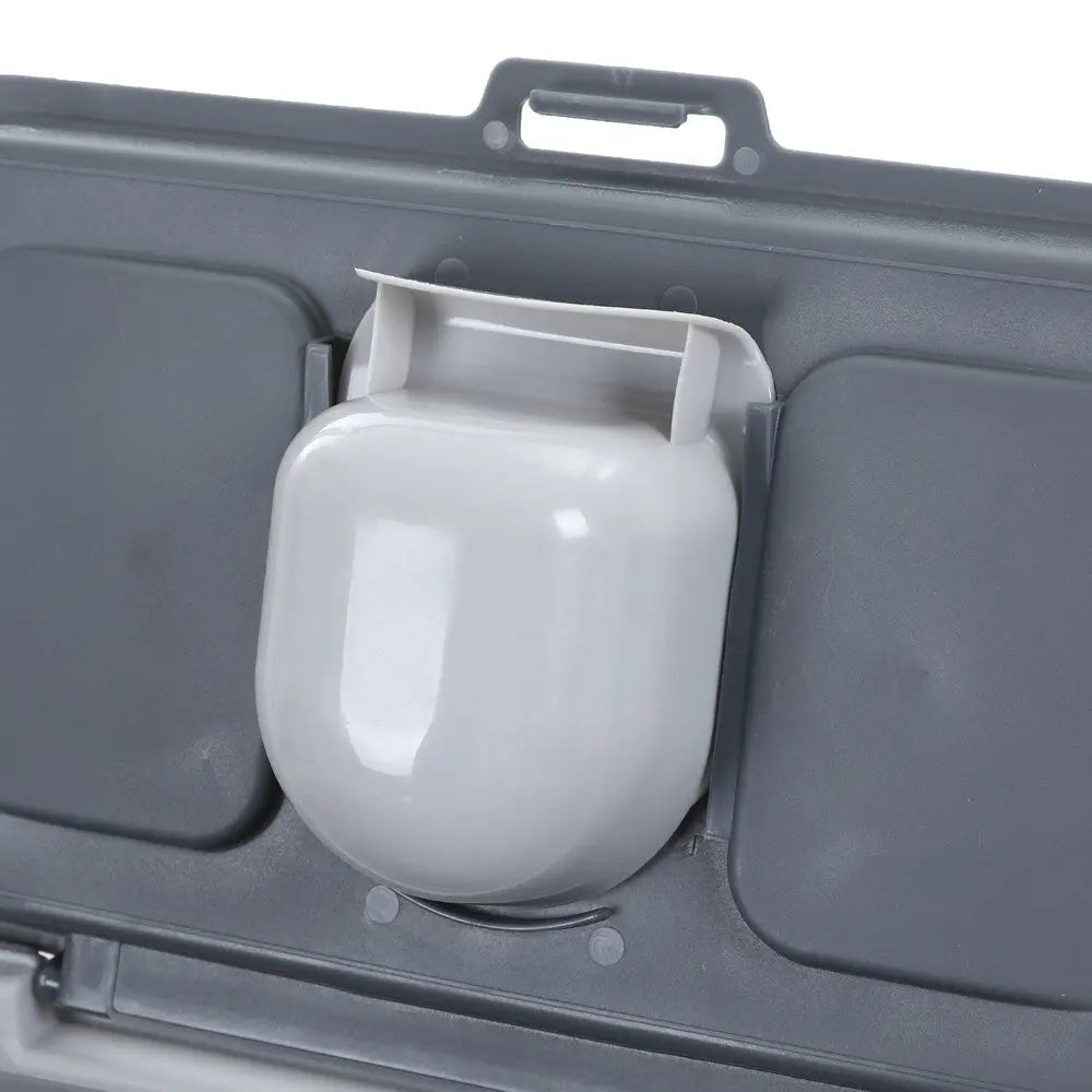 30L Pet Dogs Puppy Food Storage Storer Container w/ Scoop Grey - Paws & Palettes