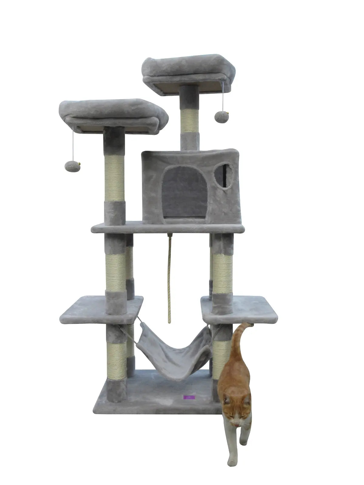 YES4PETS 145 cm Cat Scratching Post Tree Scratcher Pole-Little Grey - Paws & Palettes