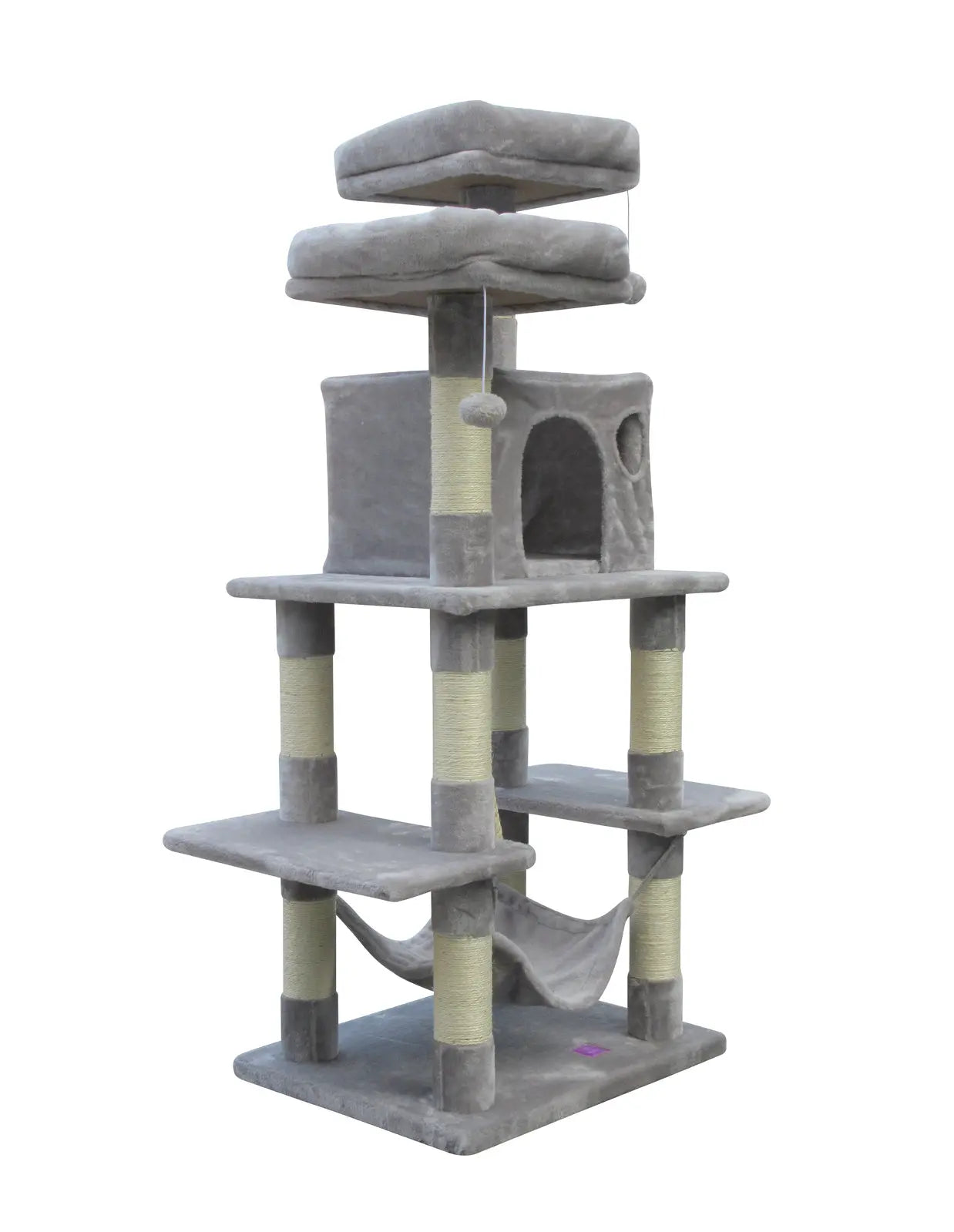 YES4PETS 145 cm Cat Scratching Post Tree Scratcher Pole-Little Grey - Paws & Palettes