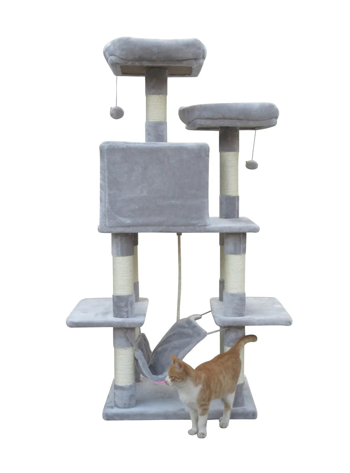 YES4PETS 145 cm Cat Scratching Post Tree Scratcher Pole-Little Grey - Paws & Palettes