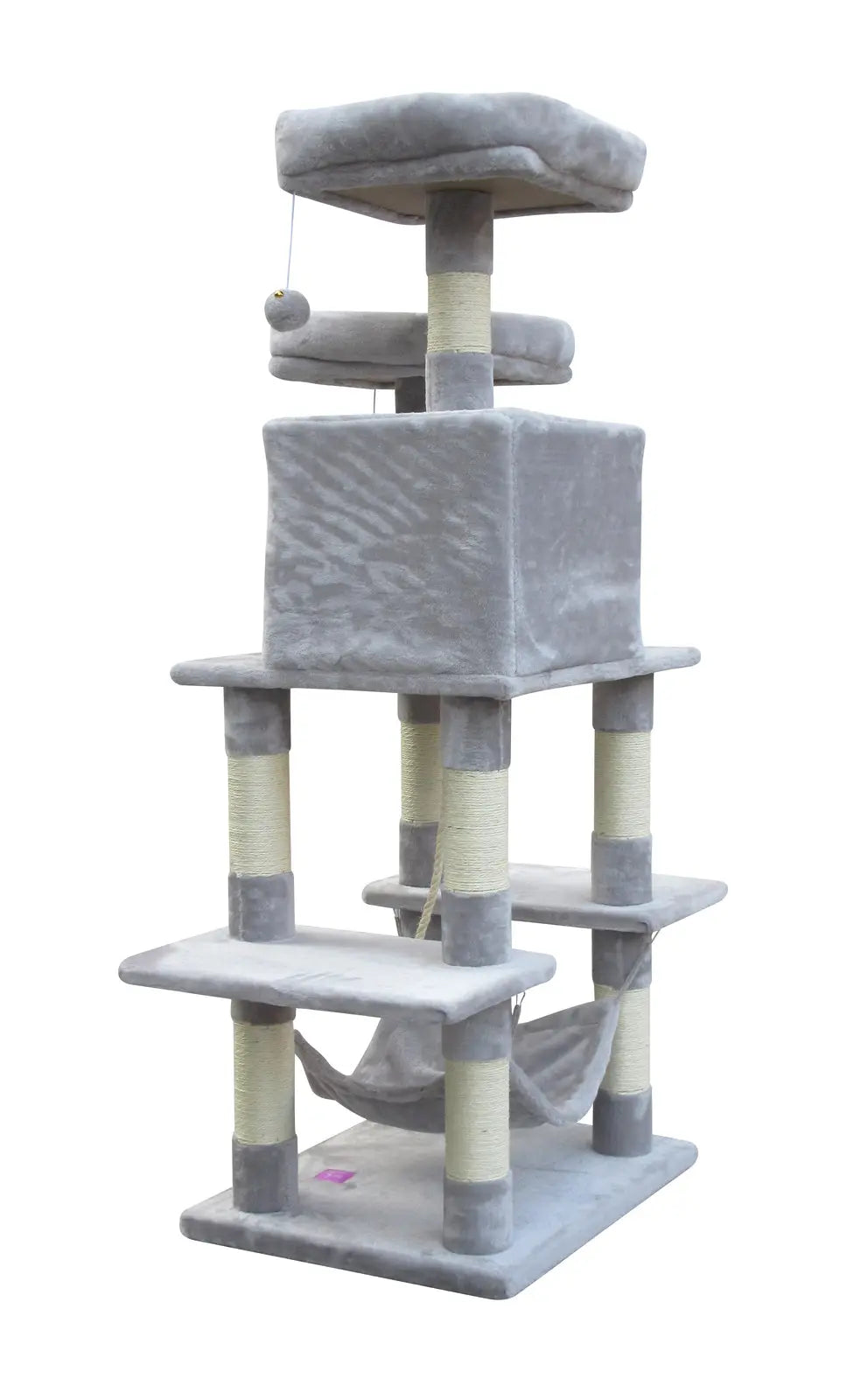 YES4PETS 145 cm Cat Scratching Post Tree Scratcher Pole-Little Grey - Paws & Palettes