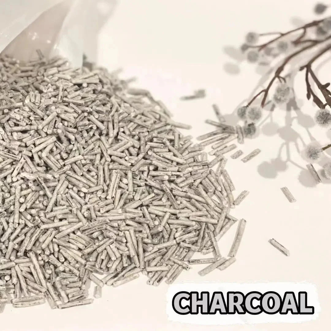 YES4PETS Charcoal 16KG Biodegradable Flushable Clumping Cat Tofu Eco Litter Dropshipzone