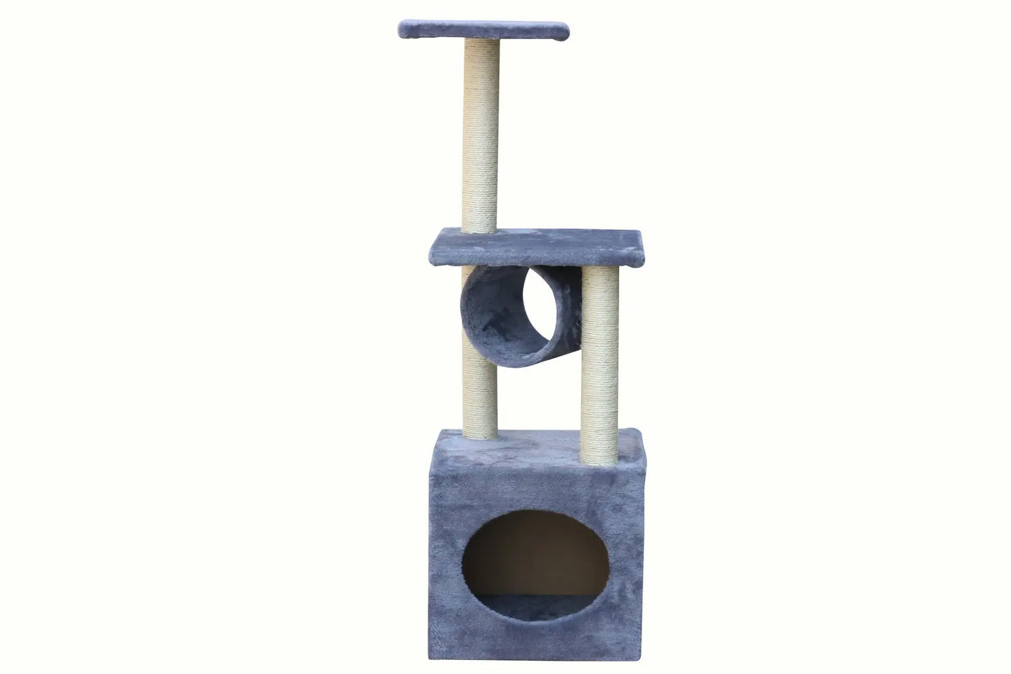 YES4PETS 112 cm Grey Cat Kitten Scratching Post Tree Scratcher Pole - Paws & Palettes