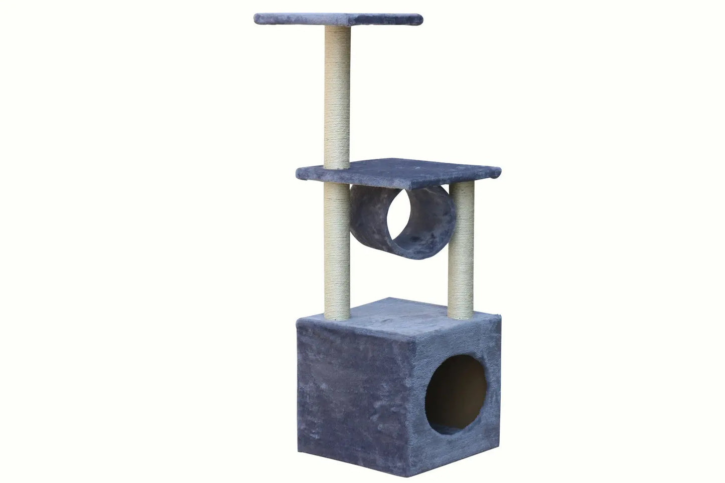 YES4PETS 112 cm Grey Cat Kitten Scratching Post Tree Scratcher Pole - Paws & Palettes