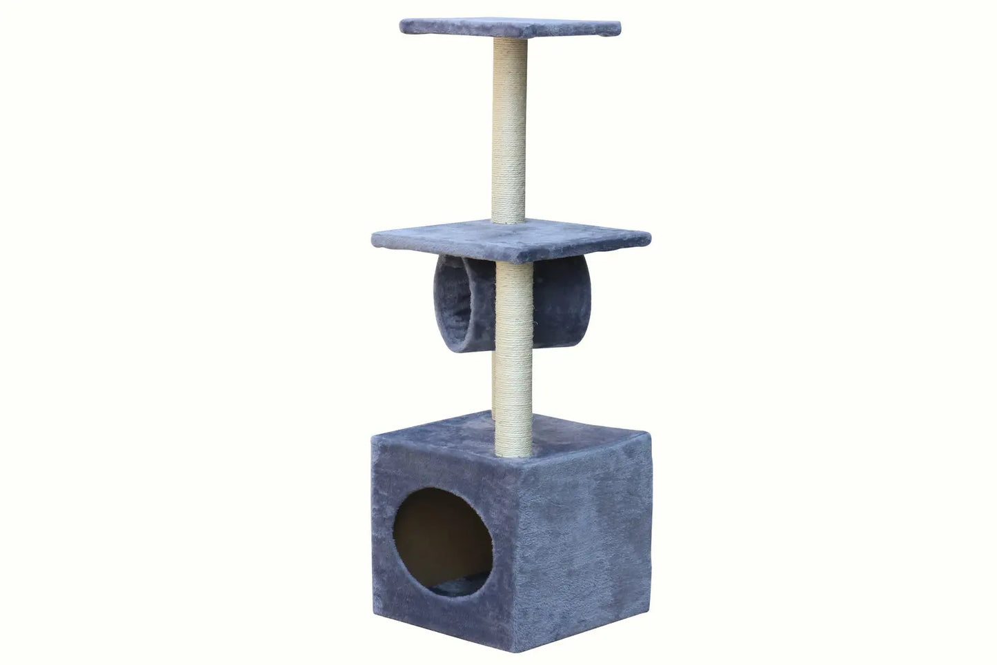 YES4PETS 112 cm Grey Cat Kitten Scratching Post Tree Scratcher Pole - Paws & Palettes