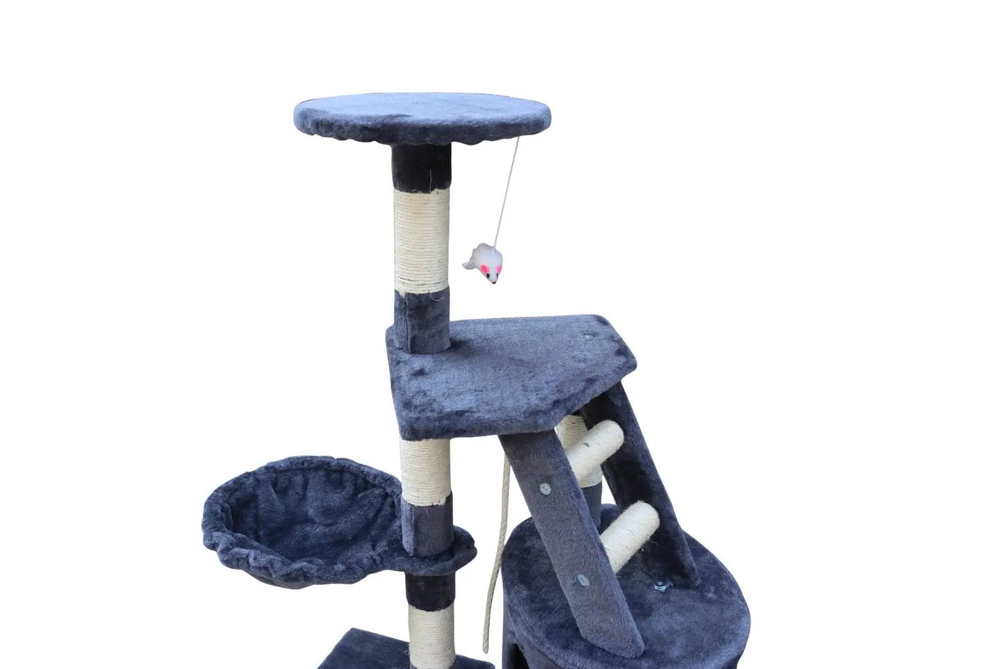 YES4PETS 120 cm Multi level Cat Kitten Scratching Post Tree-Grey - Paws & Palettes