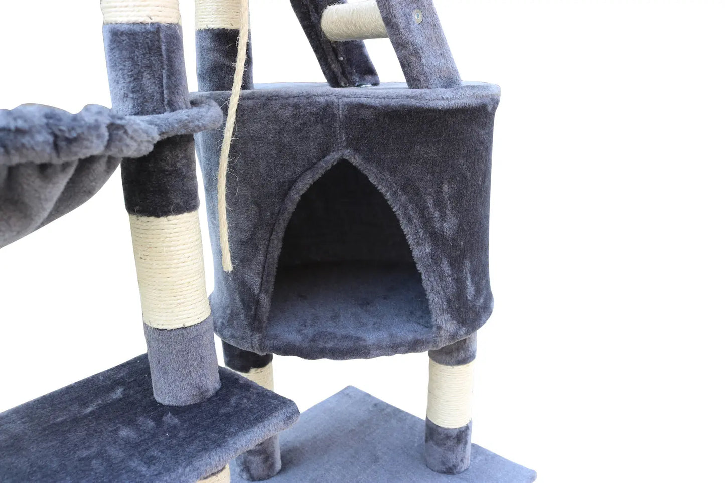 YES4PETS 120 cm Multi level Cat Kitten Scratching Post Tree-Grey - Paws & Palettes