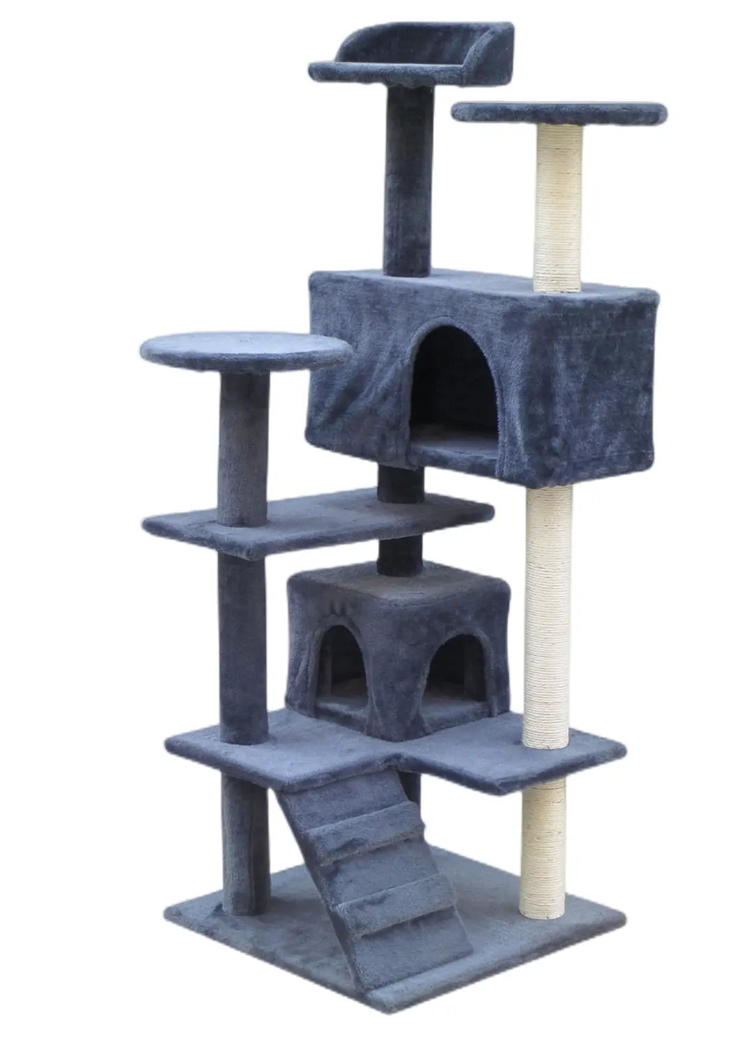 YES4PETS 130 cm Beige Cat Scratching Post Tree Scratcher Pole-Grey - Paws & Palettes