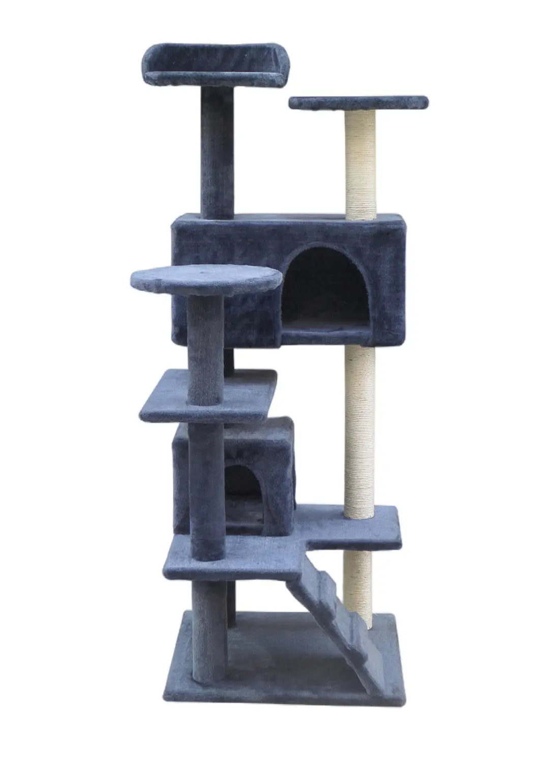 YES4PETS 130 cm Beige Cat Scratching Post Tree Scratcher Pole-Grey - Paws & Palettes
