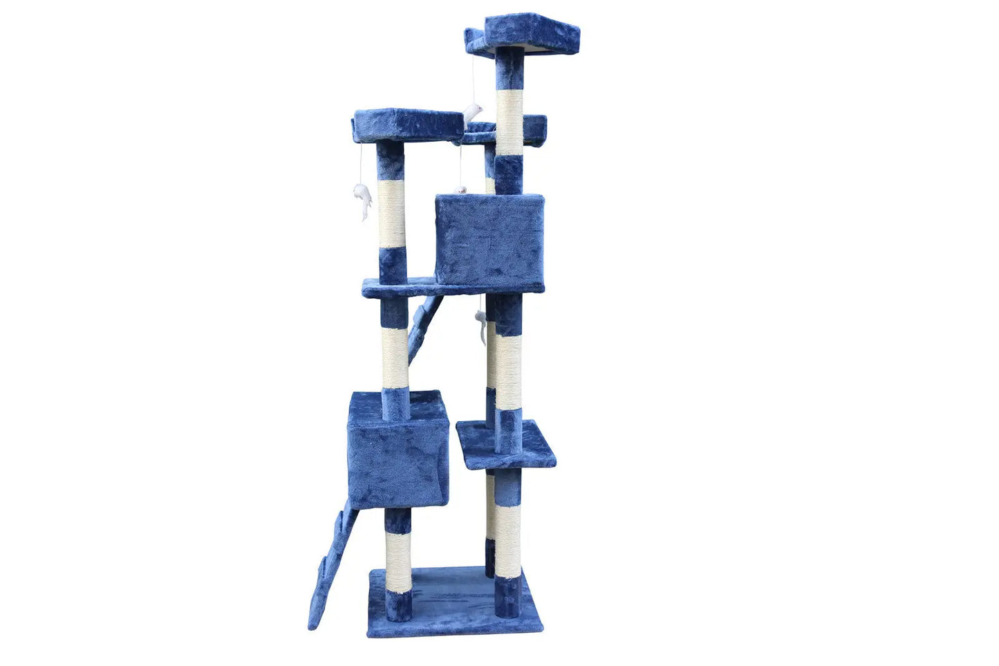 YES4PETS 170cm Cat Scratching Post Tree Post House Tower with Ladder Furniture Blue - Paws & Palettes