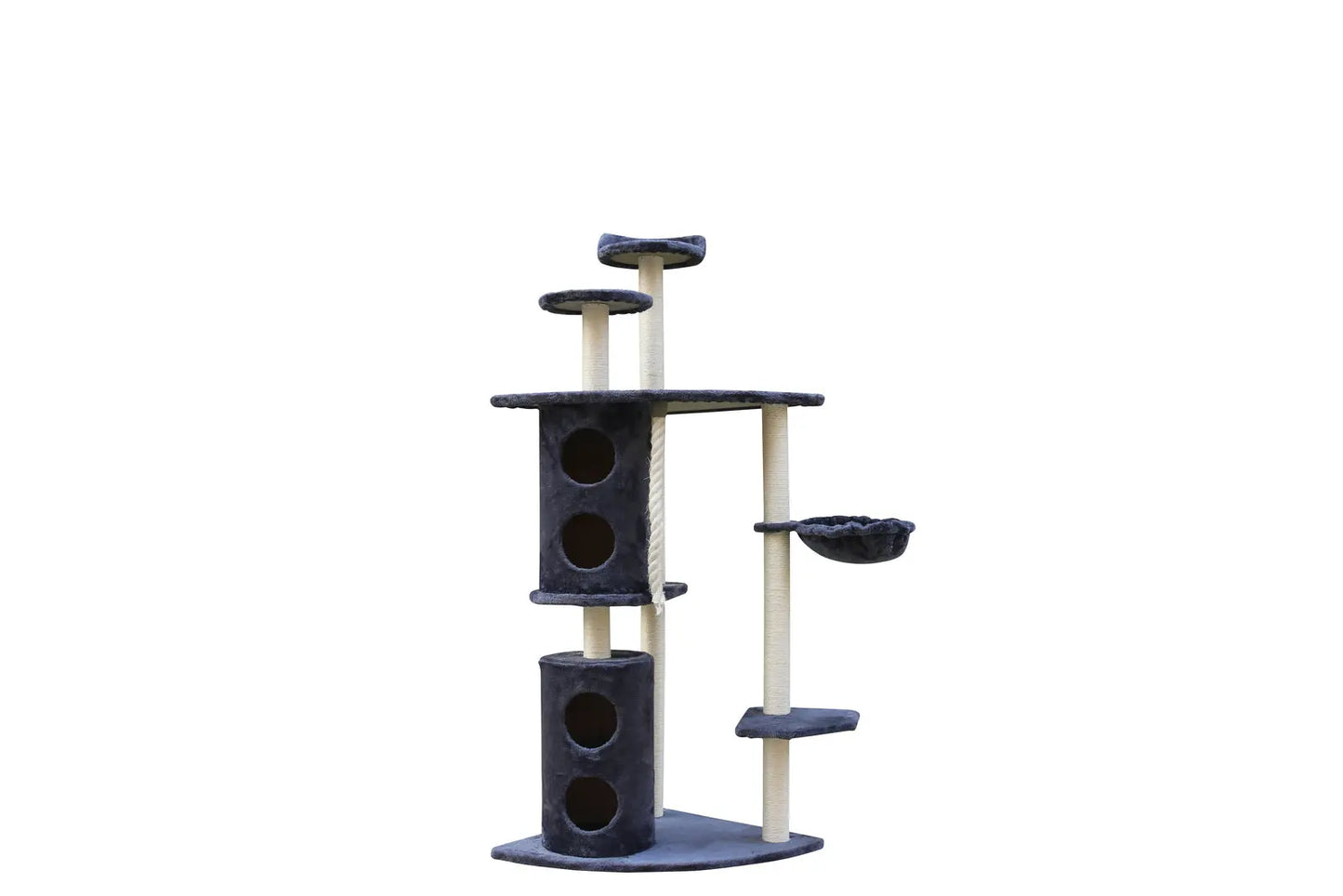 YES4PETS 170cm XL Multi Level Cat Scratching Post Tree Post Furniture House Tower - Grey - Paws & Palettes