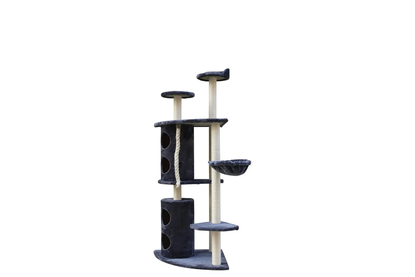 YES4PETS 170cm XL Multi Level Cat Scratching Post Tree Post Furniture House Tower - Grey - Paws & Palettes