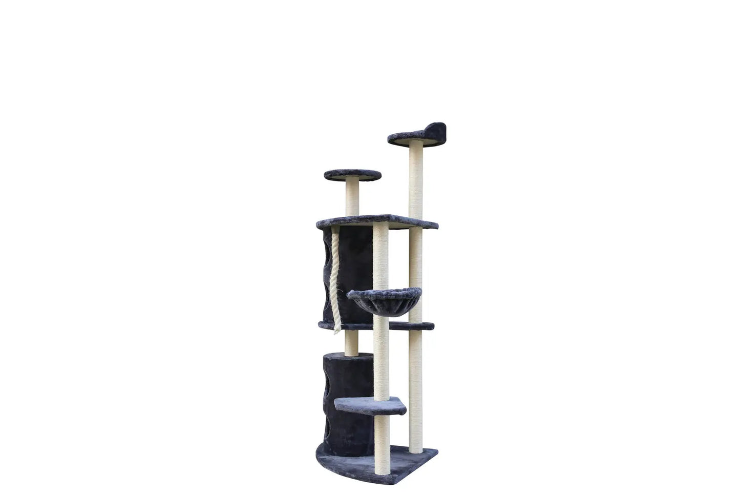 YES4PETS 170cm XL Multi Level Cat Scratching Post Tree Post Furniture House Tower - Grey - Paws & Palettes