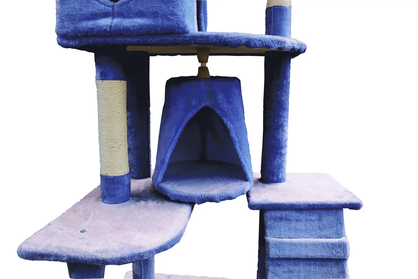 YES4PETS 193cm Cat Scratching Tree Post Sisal Pole Scratching Post Scratcher Tower Condo Blue - Paws & Palettes