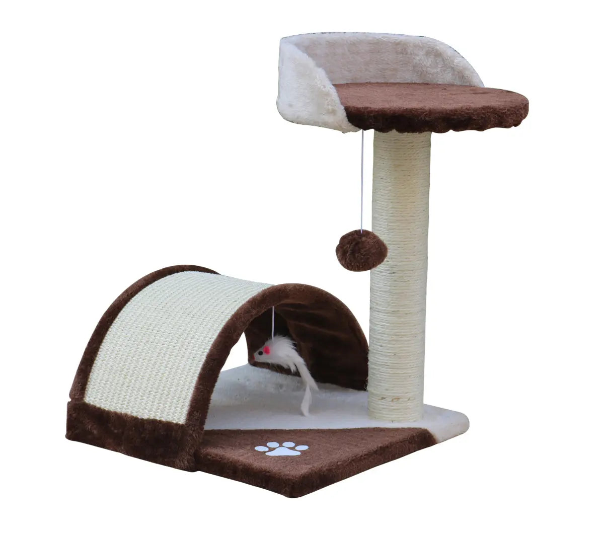 YES4PETS 50 cm Cat Scratching Post Tree Scratching Pole Climbing Post-Brown - Paws & Palettes
