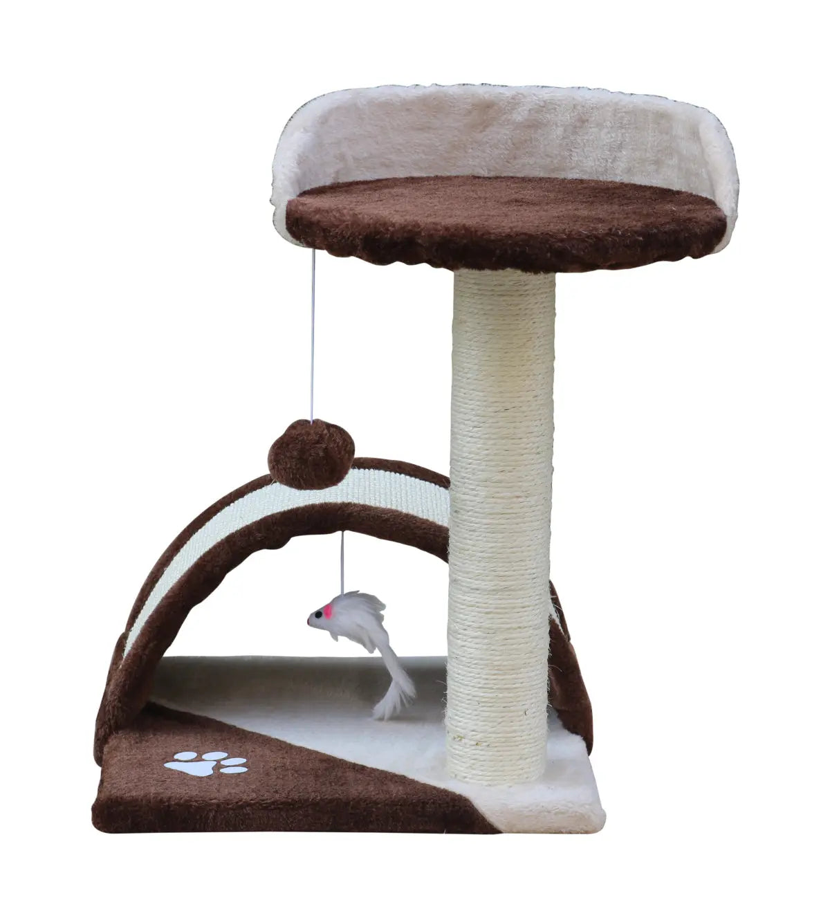 YES4PETS 50 cm Cat Scratching Post Tree Scratching Pole Climbing Post-Brown - Paws & Palettes