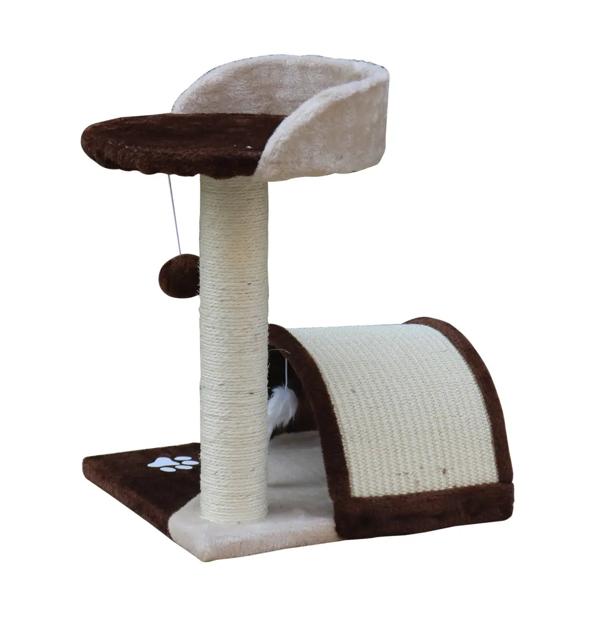 YES4PETS 50 cm Cat Scratching Post Tree Scratching Pole Climbing Post-Brown - Paws & Palettes