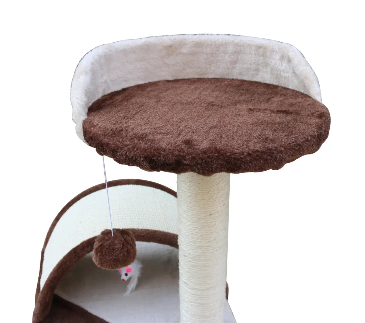 YES4PETS 50 cm Cat Scratching Post Tree Scratching Pole Climbing Post-Brown - Paws & Palettes