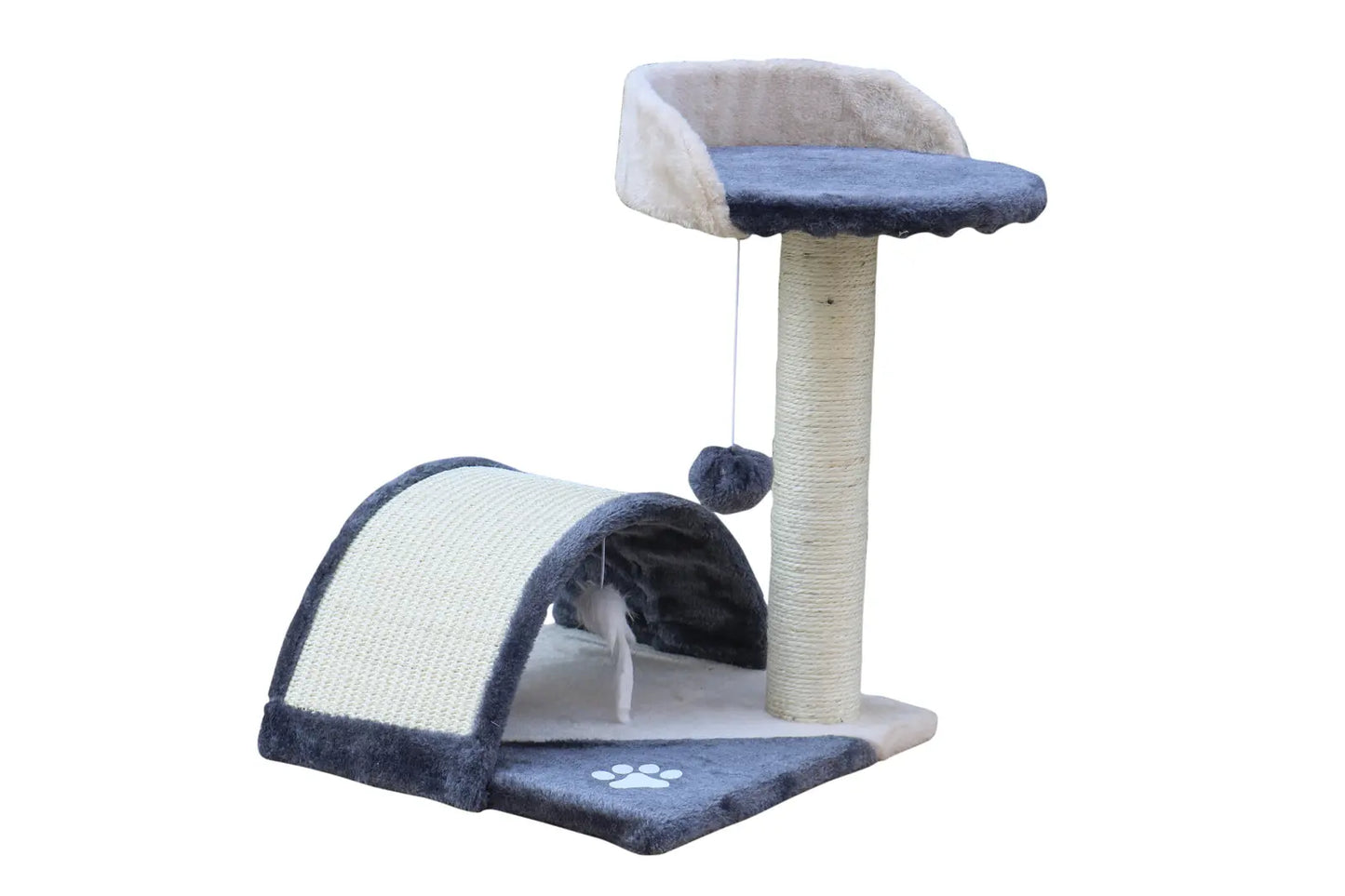 YES4PETS 50 cm Cat Scratching Post Tree Scratching Pole Climbing Post-Grey - Paws & Palettes
