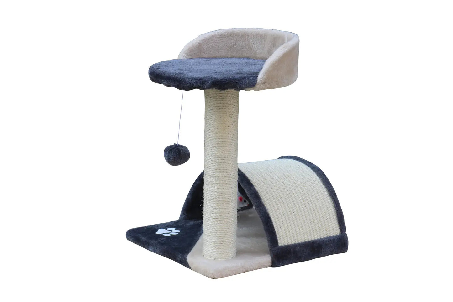 YES4PETS 50 cm Cat Scratching Post Tree Scratching Pole Climbing Post-Grey - Paws & Palettes