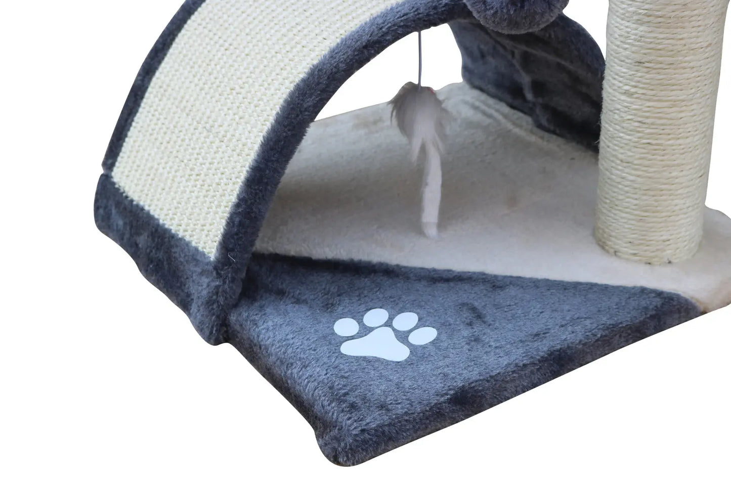 YES4PETS 50 cm Cat Scratching Post Tree Scratching Pole Climbing Post-Grey - Paws & Palettes