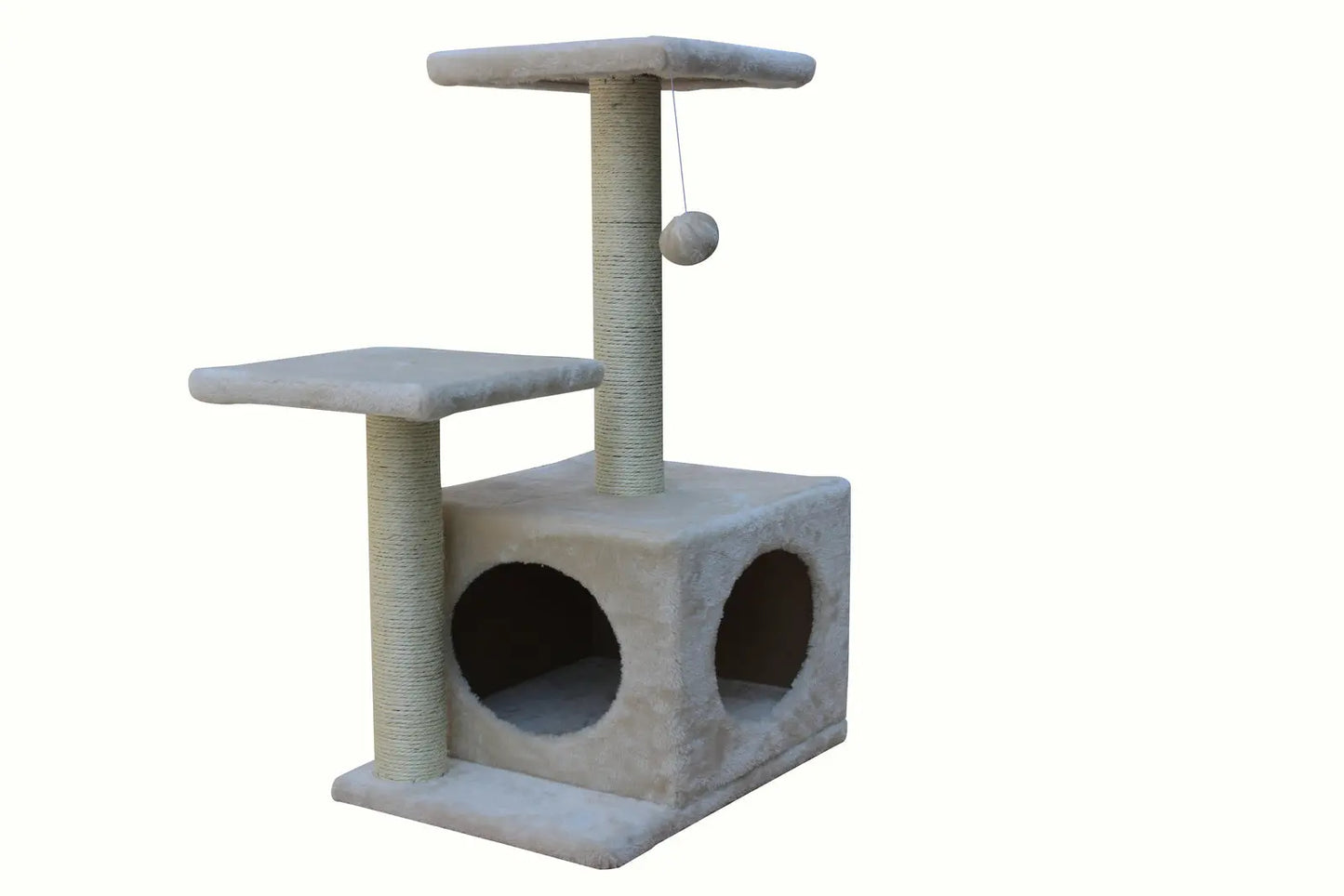 YES4PETS 71cm Beige Cat Scratching Tree Scratcher Post Pole Furniture Gym House - Paws & Palettes
