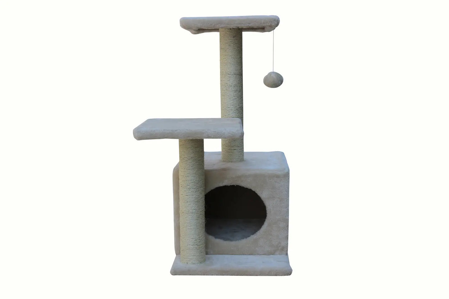 YES4PETS 71cm Beige Cat Scratching Tree Scratcher Post Pole Furniture Gym House - Paws & Palettes