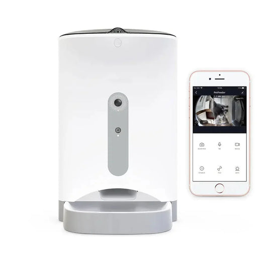 Smart Automatic Pet Dog Cat Rabbit Feeder Smartphone Camera APP for iPhone Android Dropshipzone
